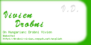 vivien drobni business card